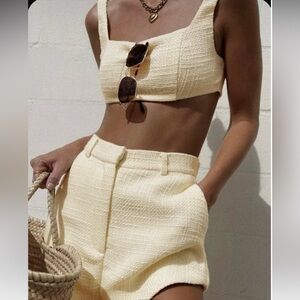 Commense Tweed Shorts Set